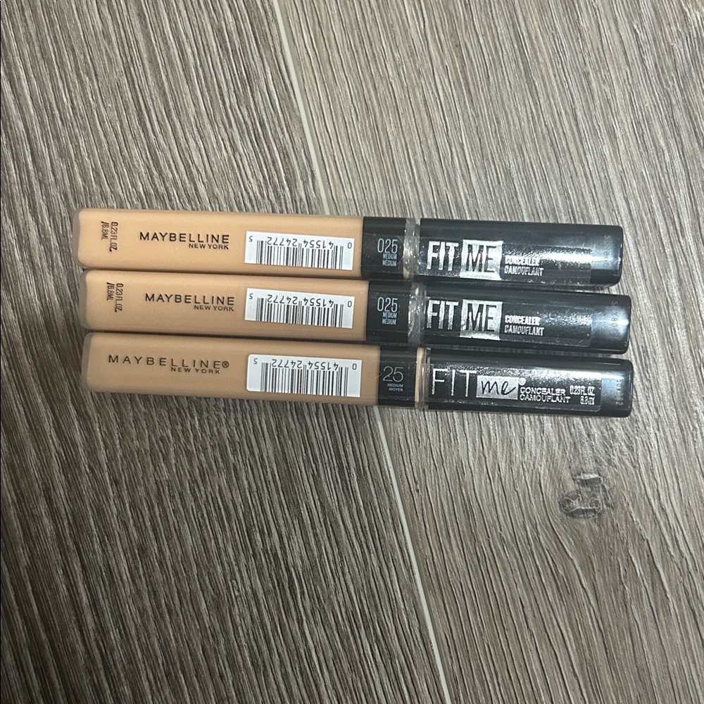 3X Maybelline Fit Me Concealer #025 medium